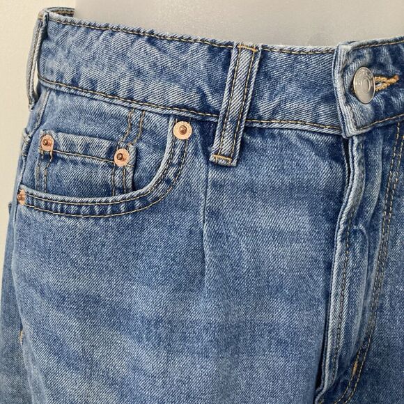 H&M Divided Women’s Size 2 Jeans Denim Button Zip Closure High Rise Blue Pockets - Picture 11 of 11